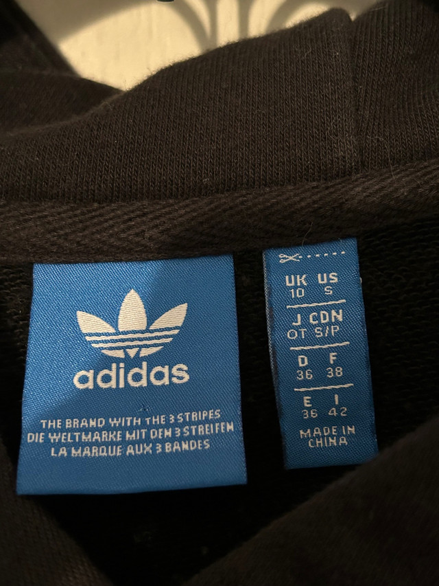 Adidas black crop hoodie - photo 2