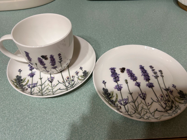 Ashdene lavender tea cup and plates
