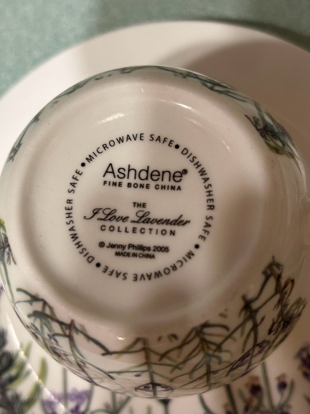Ashdene lavender tea cup and plates - photo 3