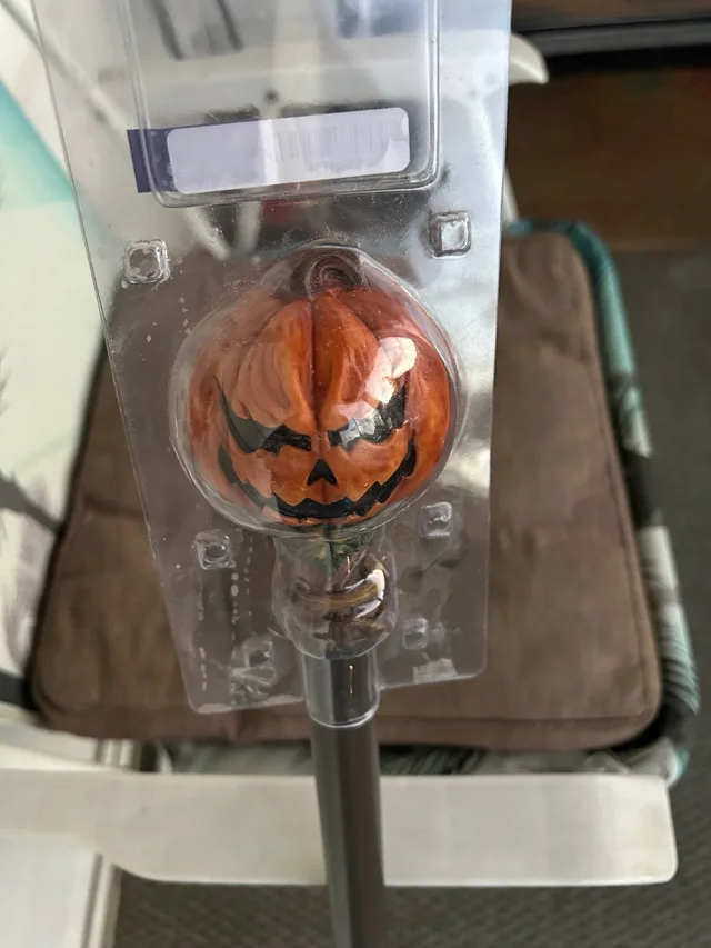 Halloween jack o lantern cane