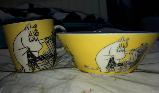The moomins Snorkmaiden dish set