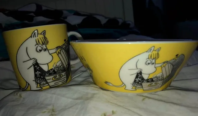 The moomins Snorkmaiden dish set