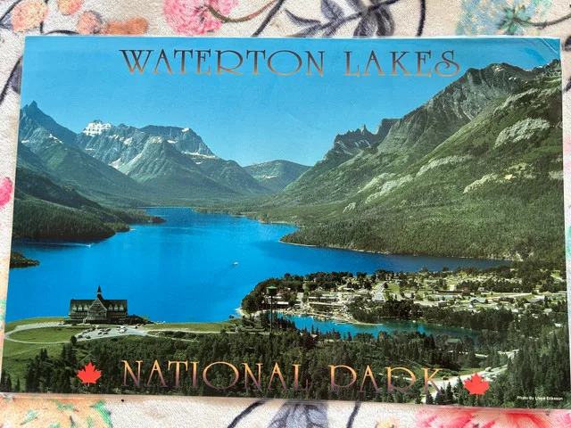 Waterton lakes table placemat