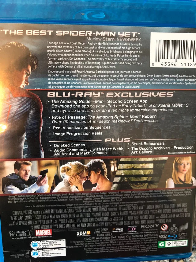 The amazing Spider-Man DVD combo pack image indicator(4)