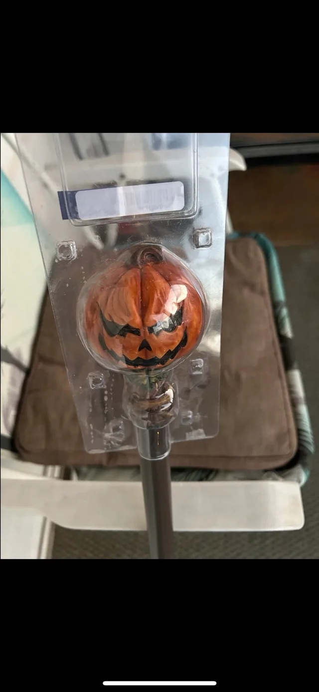 Halloween jack o lantern steampunk cane