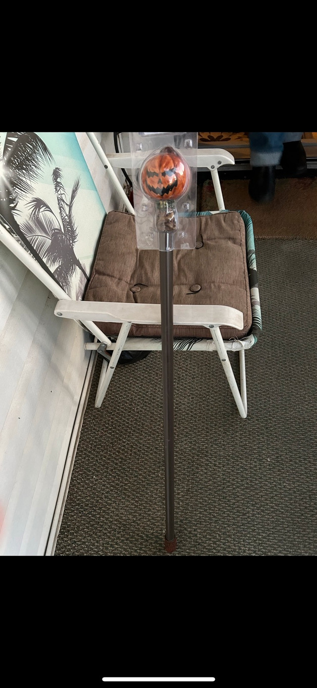 Halloween jack o lantern steampunk cane - photo 2
