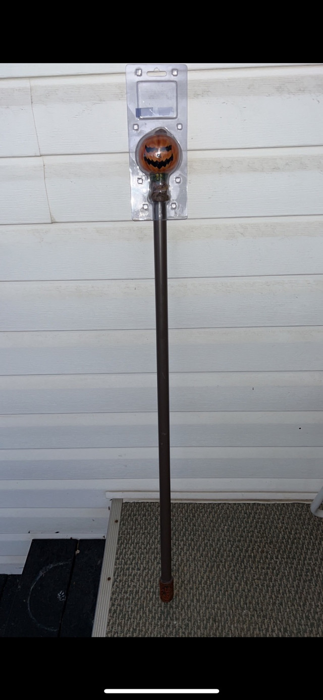 Halloween jack o lantern steampunk cane - photo 4