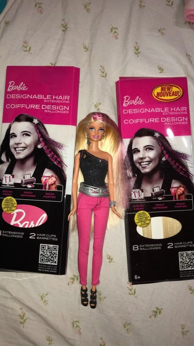 Barbie designable hair extensions