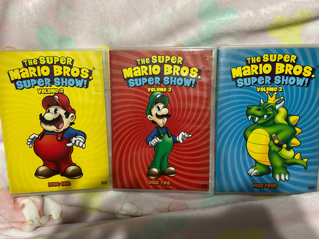 The super Mario Bros super show DVDs