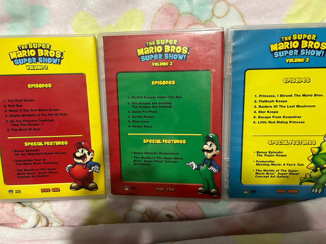 The super Mario Bros super show DVDs - photo 2