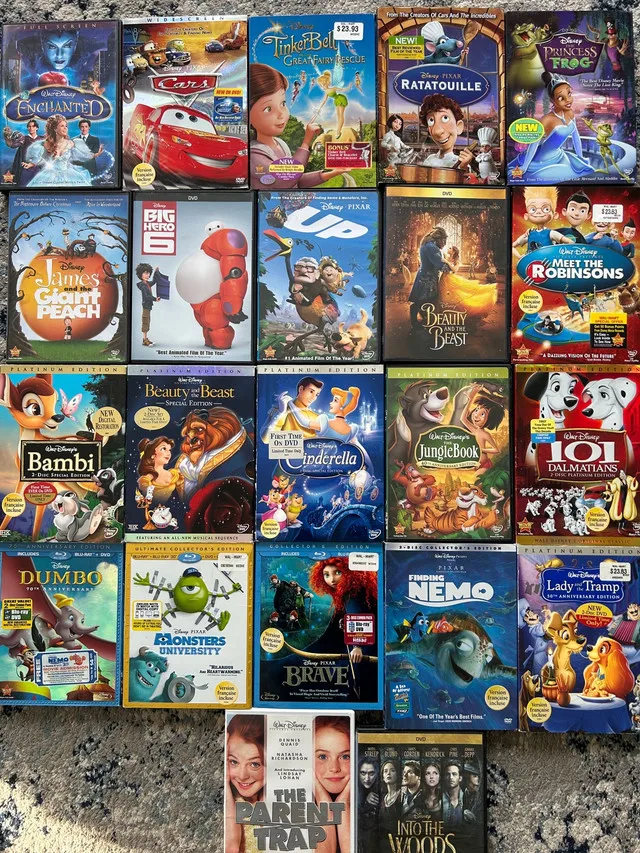 Disney movies DVDs