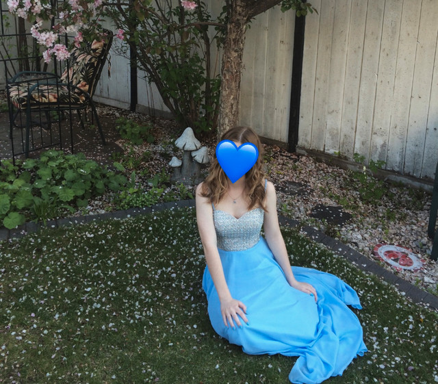 Periwinkle grad dress - photo 2