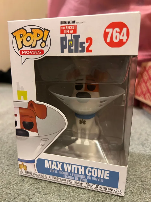 Max with cone life of pets pop figure