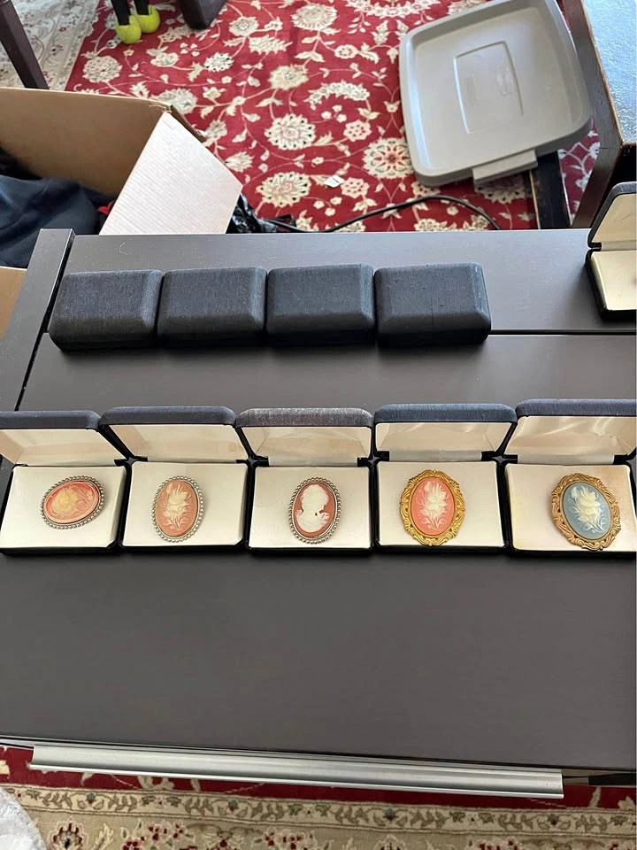 Brooches, Pendants, Pins and Bracelets
