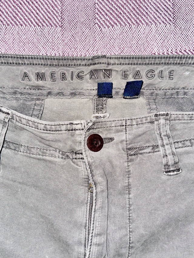 American Eagle Grey Cargo Pants Size 36x30 - photo 4