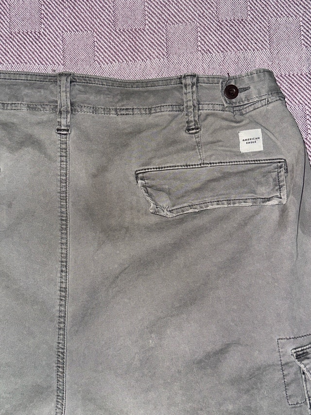 American Eagle Grey Cargo Pants Size 36x30 - photo 5