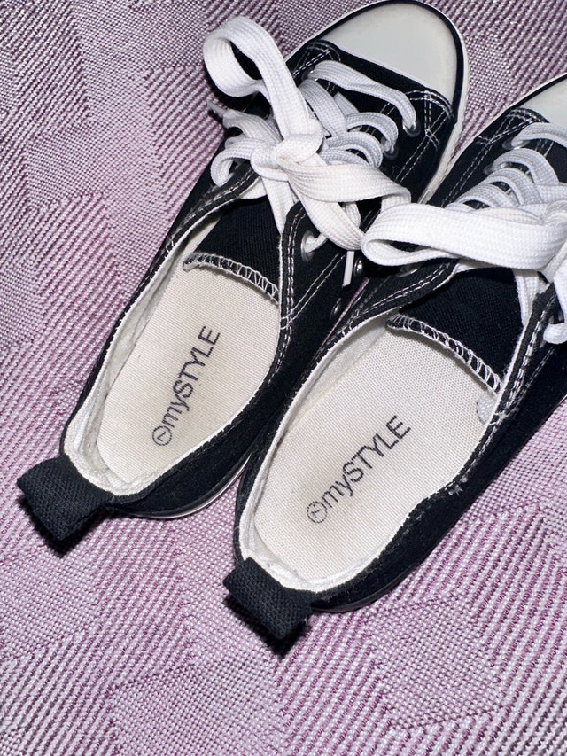 my style black sneakers size 7 - photo 3