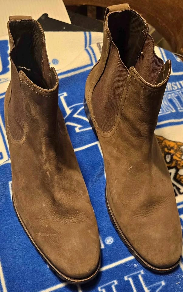 Cole Haan Brown Chelsea Leather Mens Boots Size 13