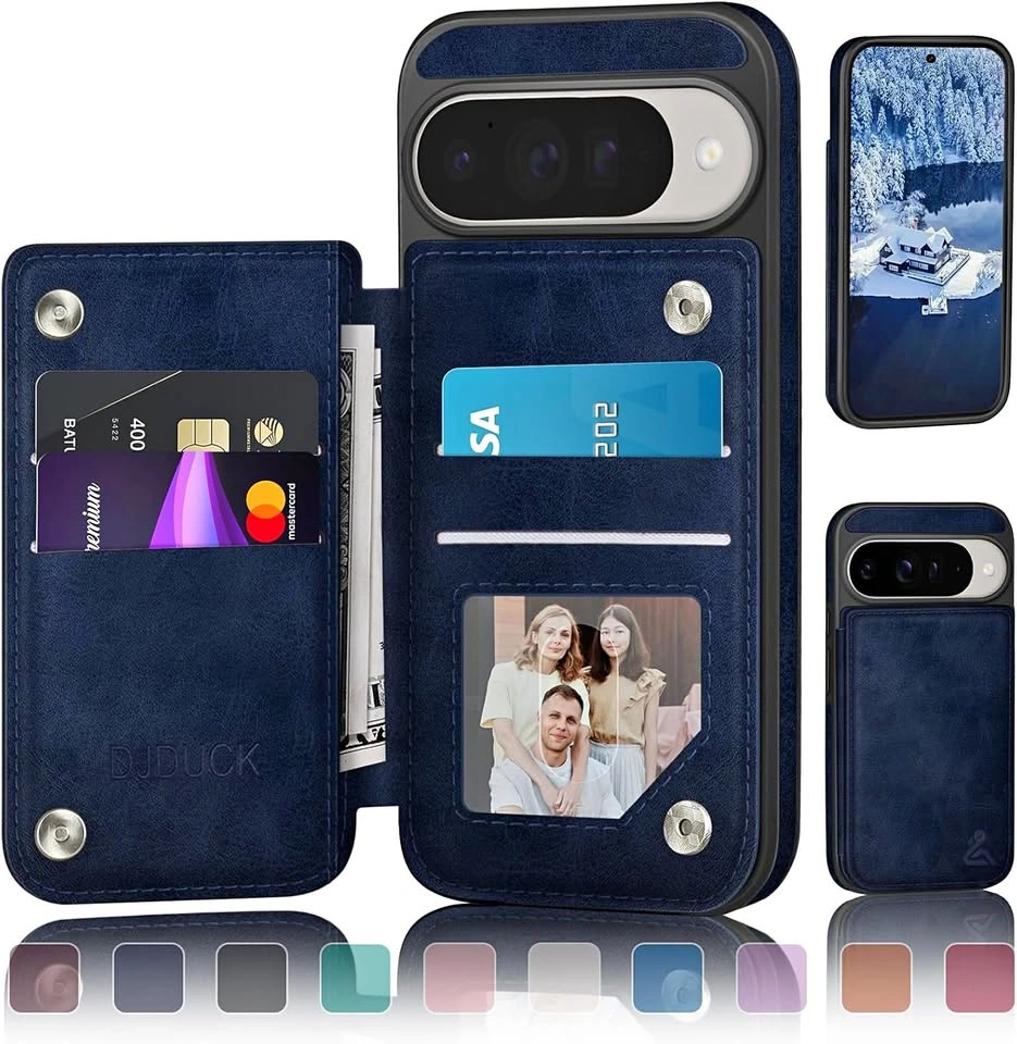 Google Pixel 10/10 Pro Wallet Case (RFID Blocking)