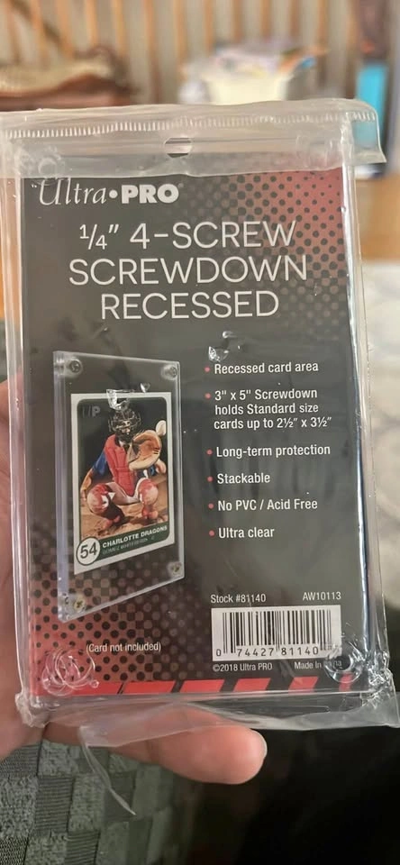 Ultra PRO Screwdown Holder - Recessed 1/4"