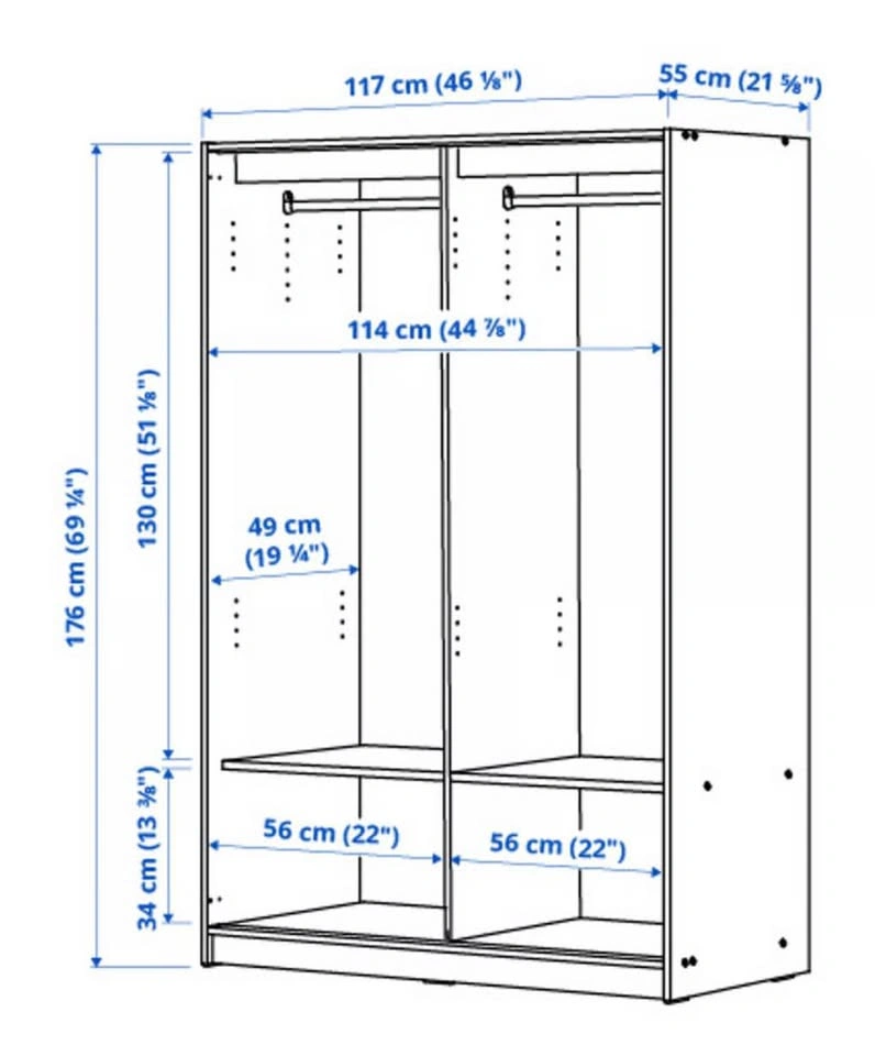 Moving out Sale 🔥 IKEA Kleppstad Wardrobe Sliding Doors - photo 5