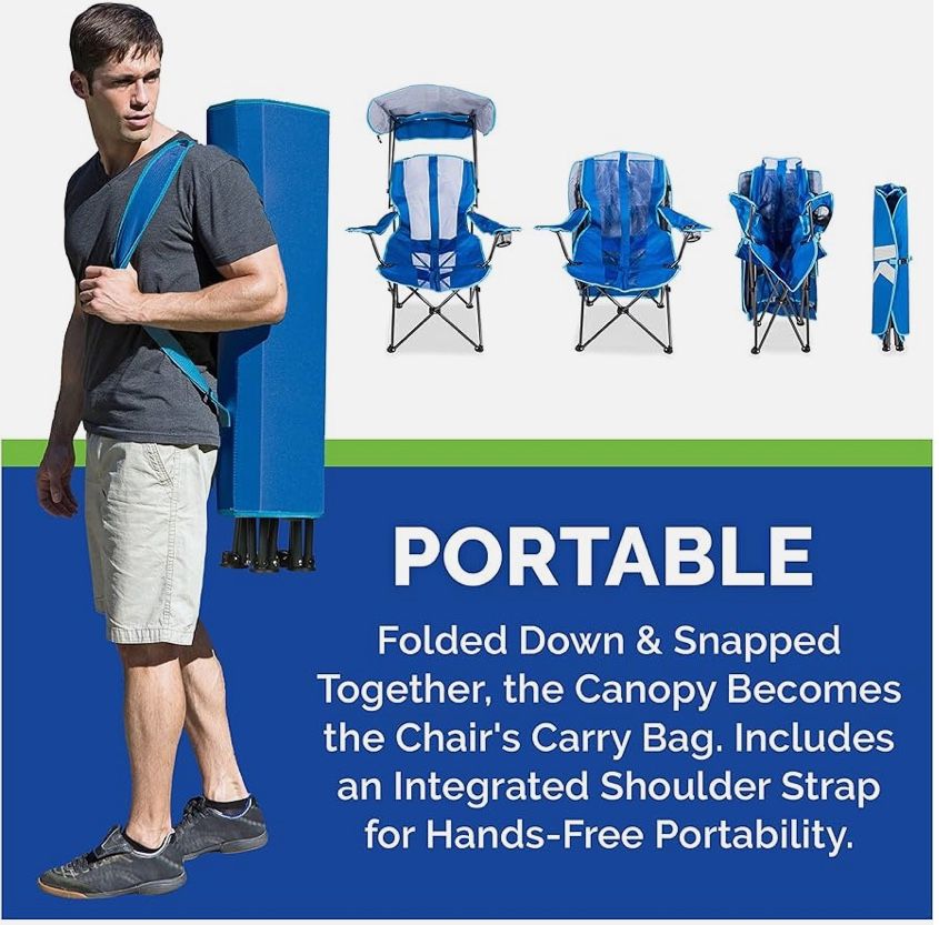 Kelsyus Original Foldable Canopy Chair