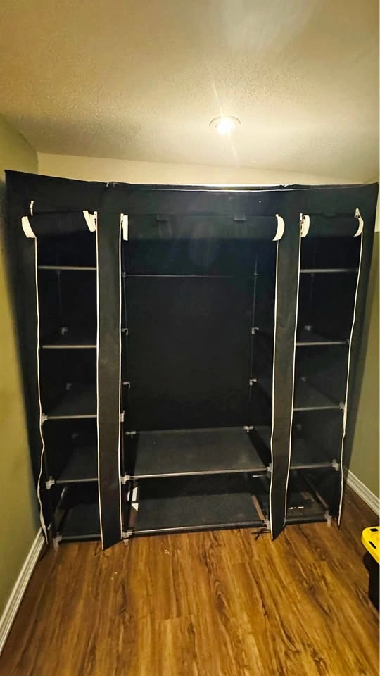 Black Portable Closet Wardrobe Organizer