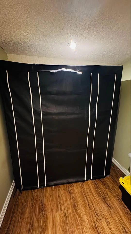 Black Portable Closet Wardrobe Organizer - photo 2