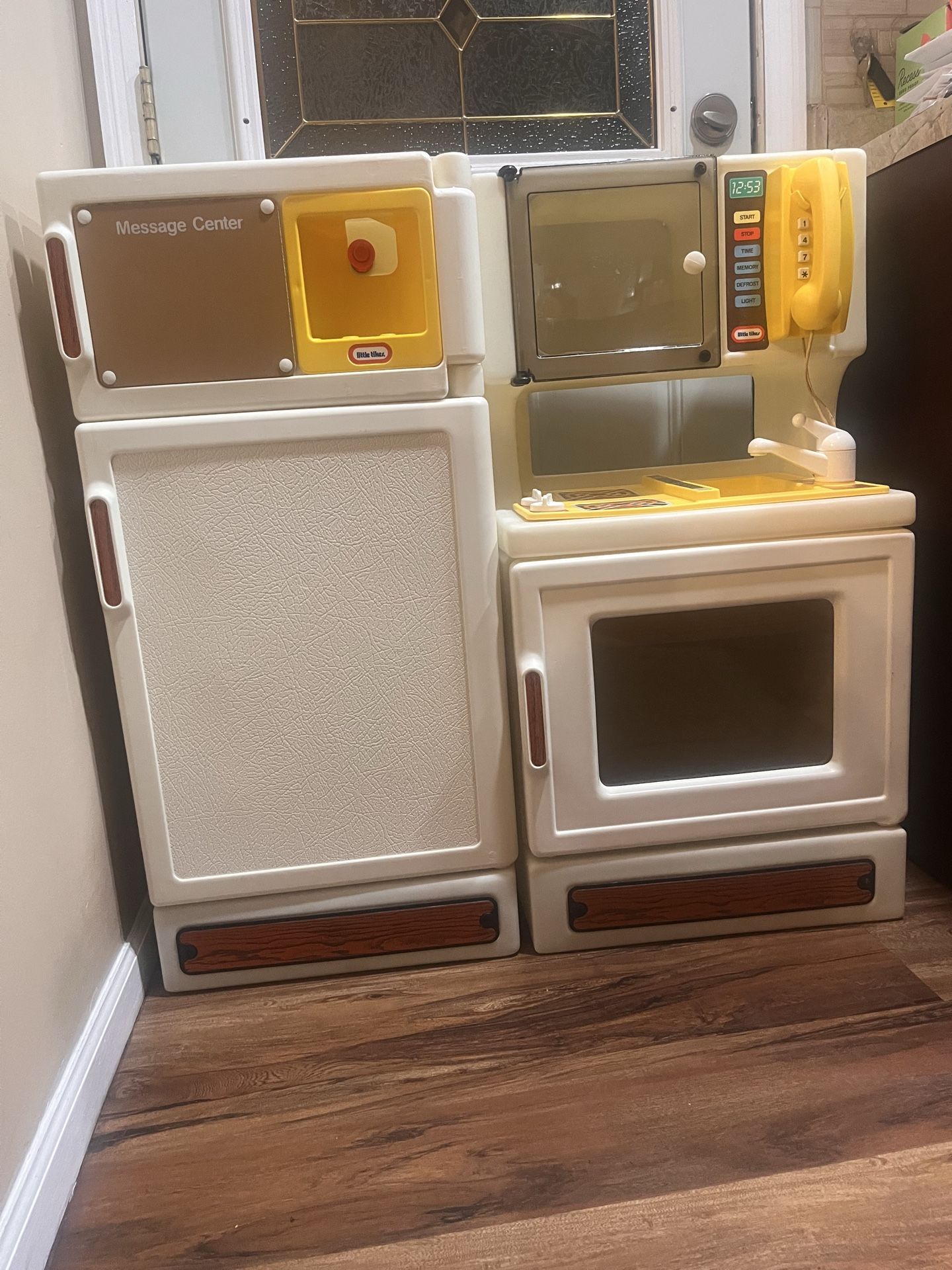 Vintage 1980s Little Tiles Kitchen Set w/ Refrigerator