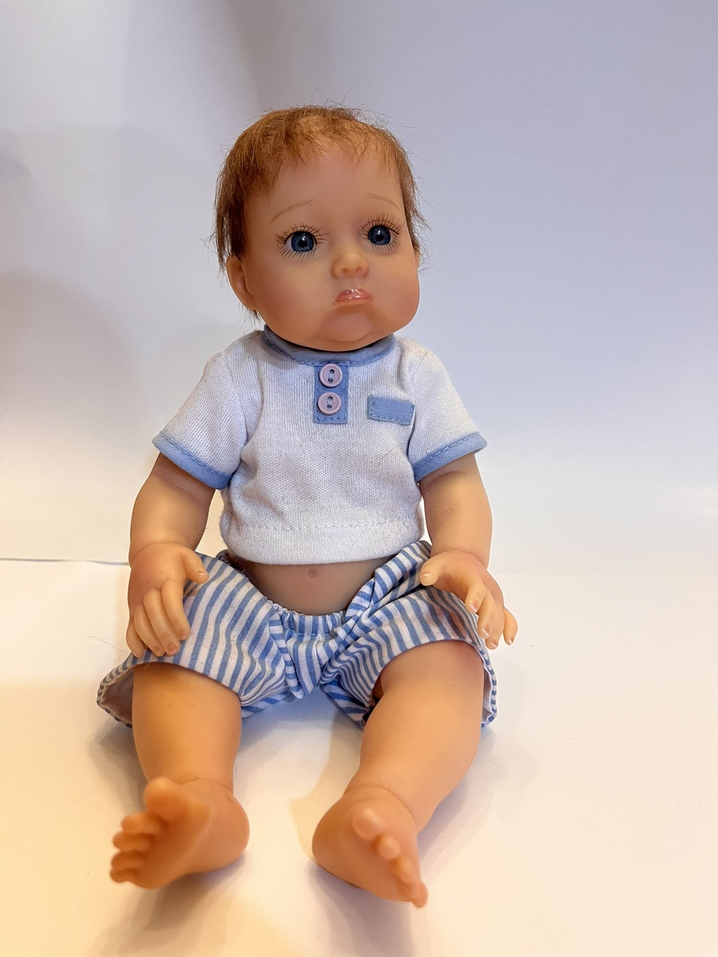 Ashton Drake Galleries 10” Baby Boy Doll Christopher Needs A Kis