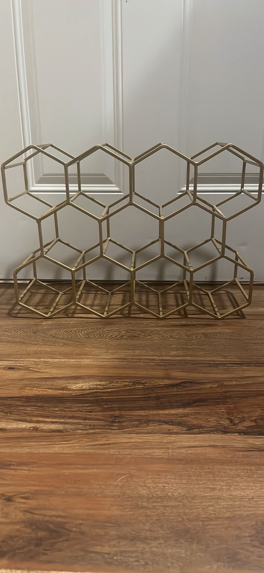 Evergreen 11 Bottle Wine Rack - Gold