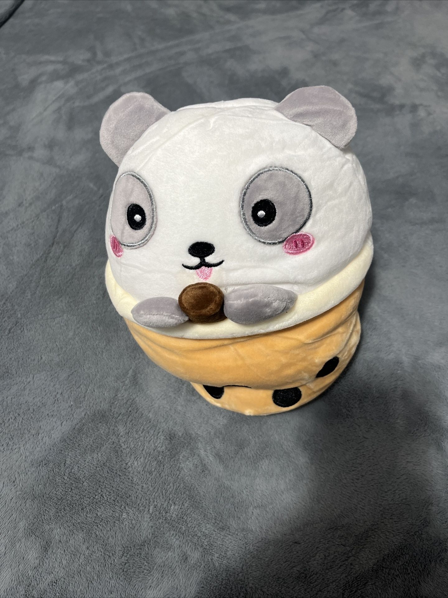 Plush Bubble Tea Panda Stuffed Animal Soft Toy 10" Kawaii - photo 2