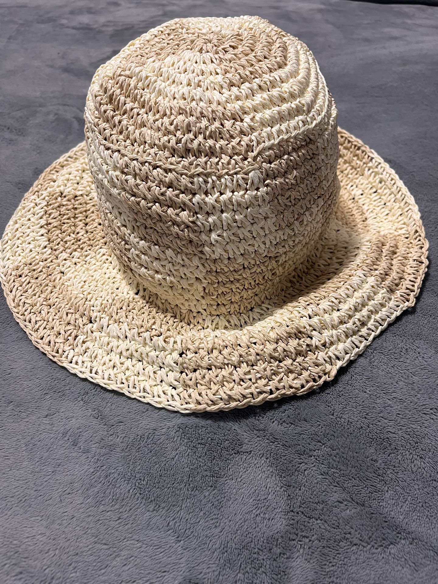 Adjustable Summer Beige And Khaki Checkerboard Hat - photo 2