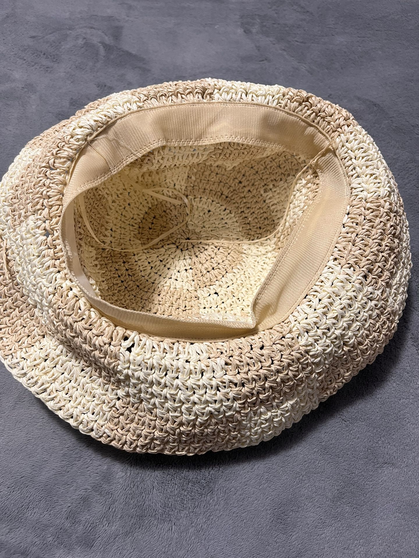 Adjustable Summer Beige And Khaki Checkerboard Hat - photo 3
