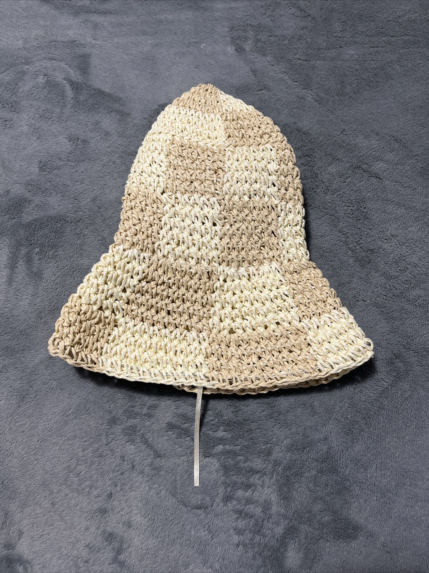 Adjustable Summer Beige And Khaki Checkerboard Hat - photo 5
