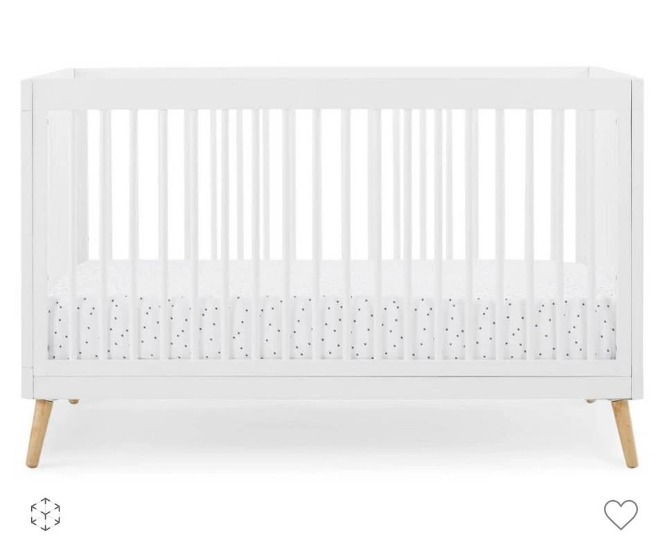 Delta Children Jordan 4-in-1 Convertible Crib - Bianca White - photo 2