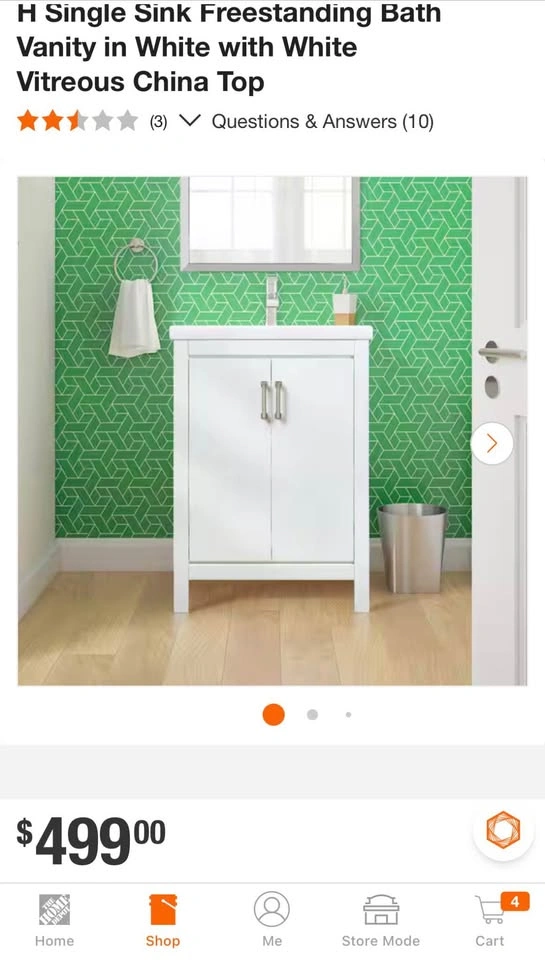 Sink Freestanding Bath Vanity - photo 2