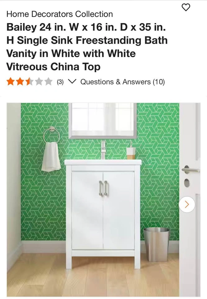 Sink Freestanding Bath Vanity - photo 3