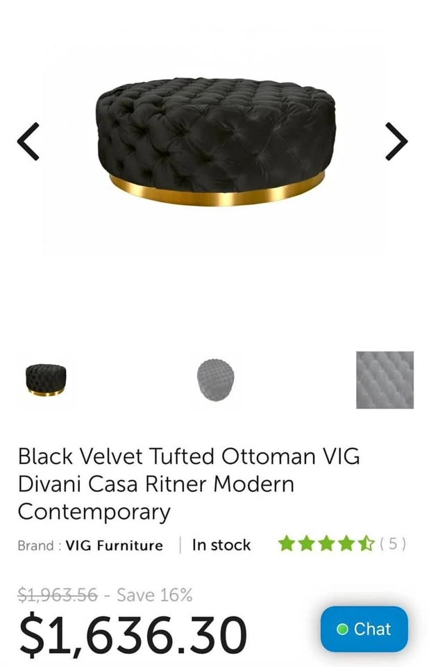 Ottoman VIG Divani Brand New