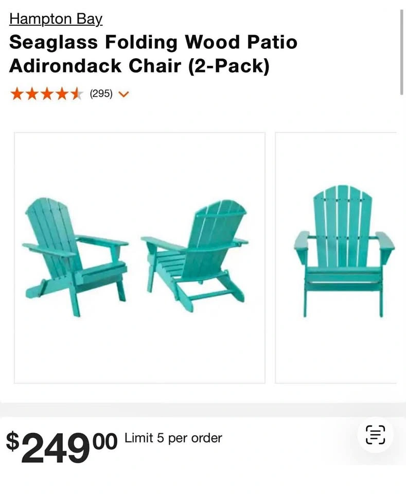 Brand New Folding Wood Chairs