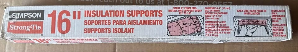 Simpson Strong-Tie IS 15-1/2 in. Insulation Support (100-Pack) - photo 2