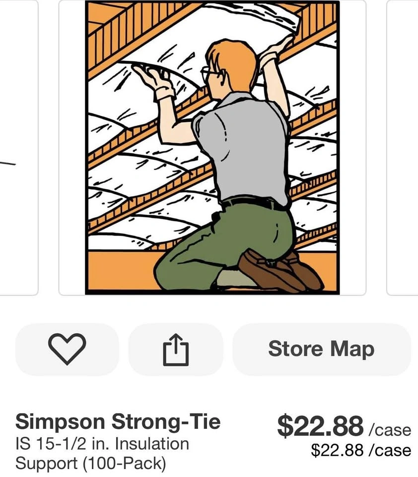 Simpson Strong-Tie IS 15-1/2 in. Insulation Support (100-Pack) - photo 3