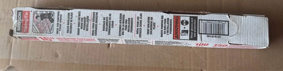 Simpson Strong-Tie IS 15-1/2 in. Insulation Support (100-Pack) - photo 4