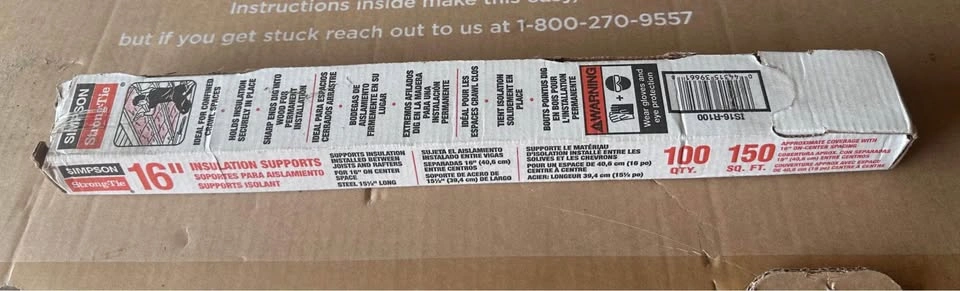 Simpson Strong-Tie IS 15-1/2 in. Insulation Support (100-Pack) - photo 5