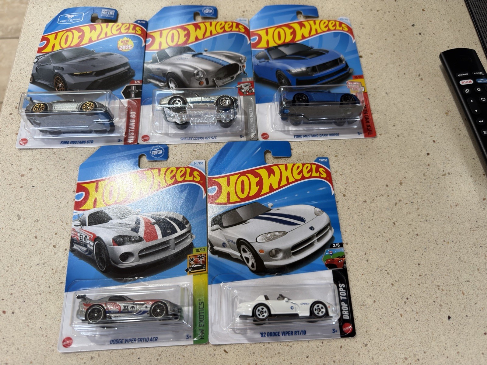 Hot Wheels American Muscle Lot of 5 - Viper ACR, Cobra, Mustangs - photo 2