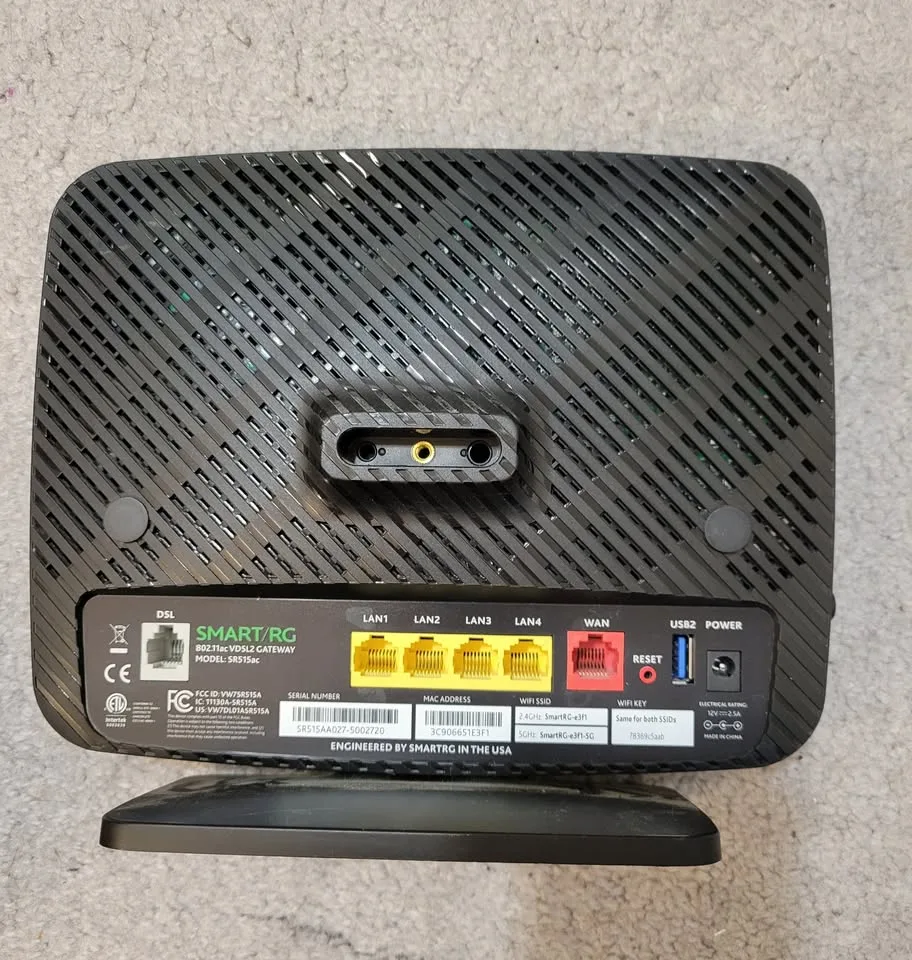 SmartRG SR515AC Gateway modem/router image indicator(5)