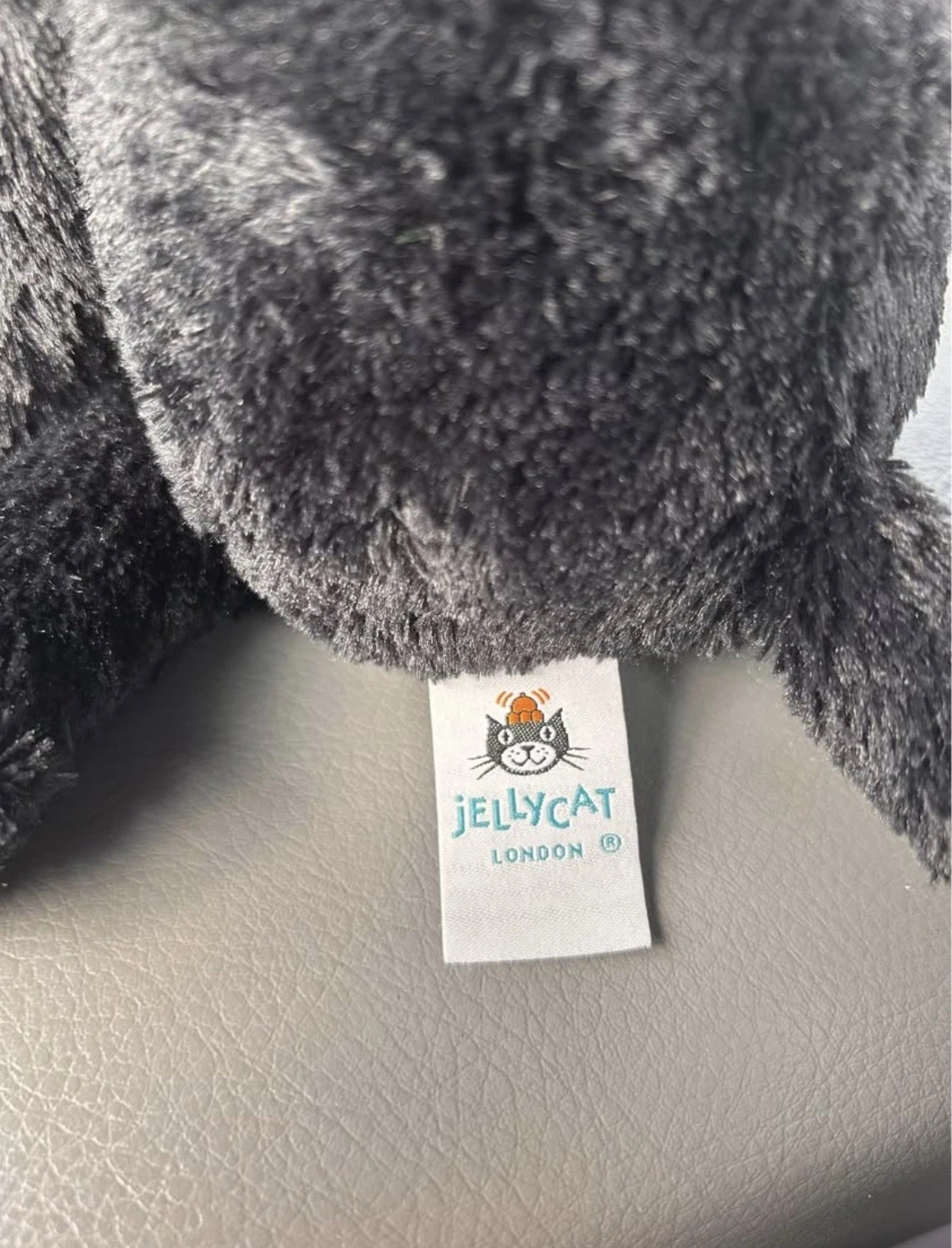 Jellycat Black Cat Plush with Orange Hat - photo 2