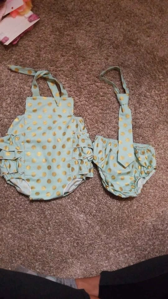 Matching boy and girl outfit