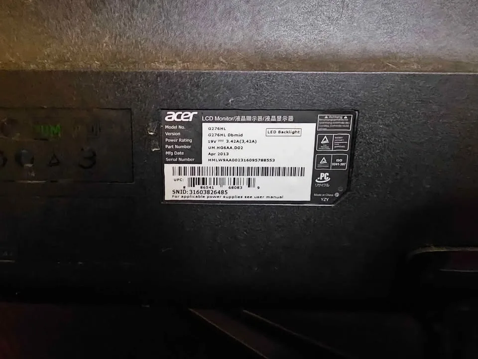 27 inch Acer Monitor - photo 3