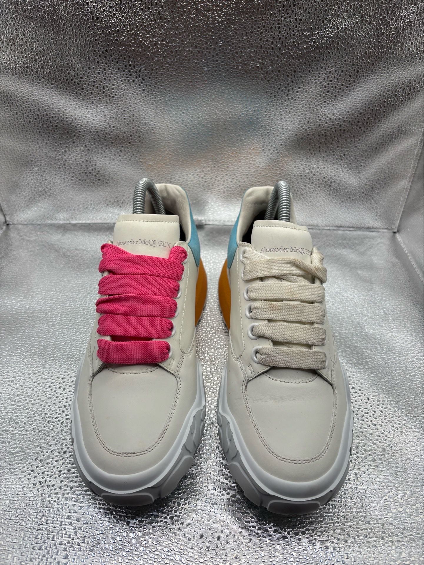 Alexander McQueen Color Block Leather Shoes - photo 2